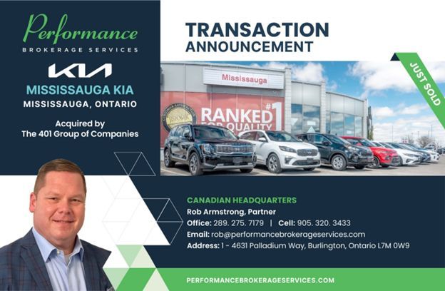 401 Group of Companies Acquires Mississauga Kia in Ontario